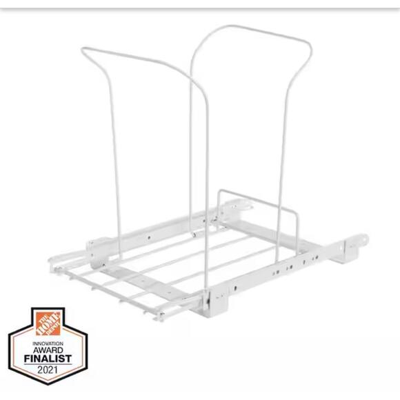 Everbilt Pull-Out Under Cabinet Trash Can Holder 6 Gal Wire Rack New - Picture 2 of 5
